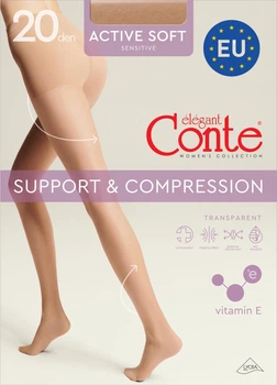 Колготи 20 Den жіночі Conte Ce Active Soft 20 14С-71СП 4р. Bronz (5904988510207)