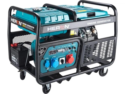 Бензиновый генератор HERON 8896430 22HP / 11kW / 13,5kVA (400V), 11kW (230V), шасси