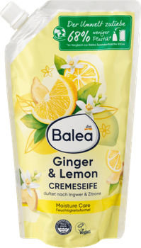 Крем-мило запаска з ароматом цитрусу та імбира Balea Cremeseife Ginger & Lemon 500 мл