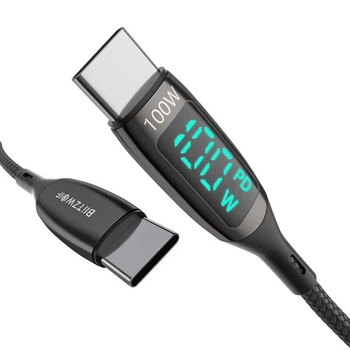 Кабель BlitzWolf BW-TC23 0.9 м 100W LED