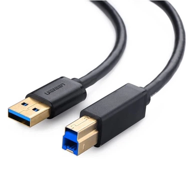 Кабель UGREEN US210 USB 3.0 Type-A - USB Type-B для принтеров, сканеров, МФУ 2 м Black (10372)