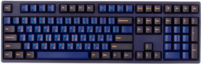 Клавиатура проводная Akko 3108 DS Horizon 108Key CS Blue V2 USB-A EN/UKR No LED Blue (6925758607711)