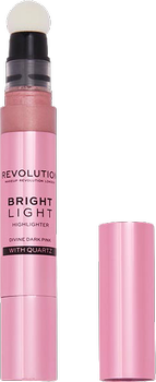 Rozświetlacz do twarzy Makeup Revolution Bright Light Liquid w płynie Divine Dark Pink 3 ml (5057566555845)