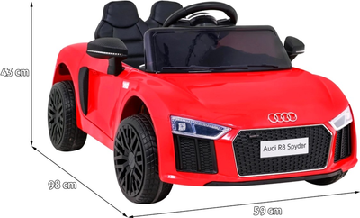 Samochód elektryczny Ramiz Audi R8 Czerwony (5903864913491)