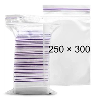 Пакет с замком Zip-Lock 250*300 мм уп-100шт ящ-10шт