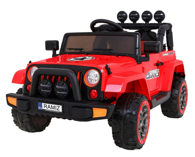 Samochód elektryczny Ramiz Full Time 4WD Czerwony (5903864904642)
