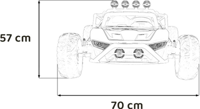 Gokart elektryczny Ramiz Buggy Racing 5 Czarny (5903864955804)
