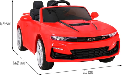 Samochód elektryczny Ramiz Chevrolet Camaro 2SS Czerwony (5903864951486)