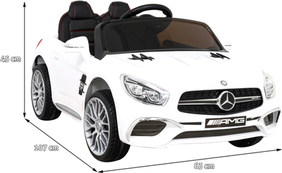 Електромобіль Ramiz Mercedes Benz AMG SL65 S Білий (5903864952353)