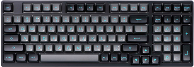 Клавиатура проводная Akko 3098B Black&Cyan 98Key CS Jelly White BT/WL/USB-A Hot-swappable EN/UKR RGB Black (6925758617635)