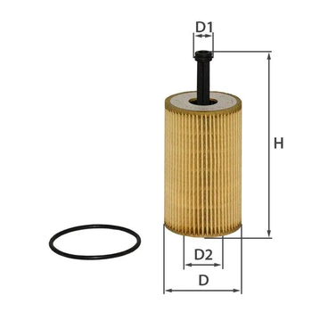 Фільтр масляний OE18006ECO ( OE 648/6 / WL7422 / OX 401D / HU 612/2 x )