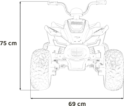 Quad elektryczny Ramiz McLaren Racing MCL 35 Szary (5903864941265)