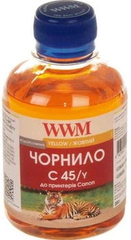 Чорнило WWM C45/Y for Canon CL-441/CL-446/CLI-451Y 200g Yellow Жовтого кольору