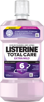 Płyn do płukania jamy ustnej Listerine Total Care Ekstra Łagodny 500 ml (3574661786452)