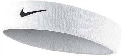 Повязка на голову Nike SWOOSH HEADBAND Белый Уни OSFM (N.NN.07.101.OS)