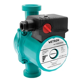 Насос циркуляционный энергосберегающий WETRON LР525–4/180С 75Вт 2.4м³/ч Hmax 4м 1 1/2" 774312