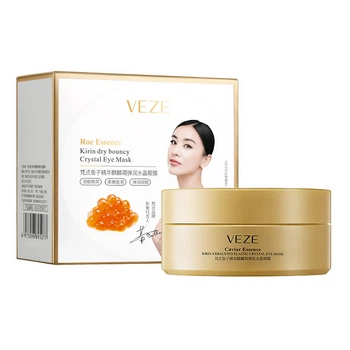 Гидрогелевые патчи Veze Caviar Essence Kirin Exhausted Elastic Crystal Eye Mask с экстрактом икры 80 г