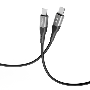 USB Кабель Ridea RC-US42 UltraStrong 60W 3A Type-C to Type-C 1.2m, Black