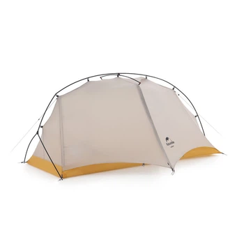 Легкая одноместная палатка Naturehike NH21ZP003, серо-желтая
