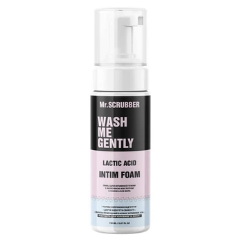 Пінка для інтимної гігієни з молочною кислотою та соком алое вера WASH ME GENTLY Mr.SCRUBBER (артикул: 0619) (4820200232300)