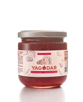 Джем YAGODAR Малина/Апельсин с низким содержанием сахара 210 г (YAG/RO-1)