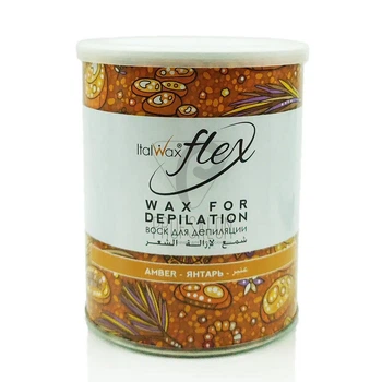 Теплый воск в банке Italwax FLEX Янтарь, 800 г.