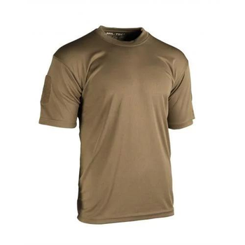 Тактична футболка Sturm Mil-Tec "Tactical T-Shirt Quickdry" Dark Coyote койот 2XL