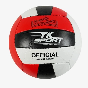 Мяч волейбольный С 40072-2 "TK Sport белый-черный-красный