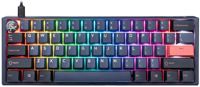 Klawiatura przewodowa Ducky One 3 Mini Cherry MX Blue USB Cosmic Blue (100043115)