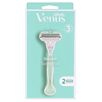 Станок для гоління Gillette Venus Smooth Sensitive з 2 змінними касетами (117014)