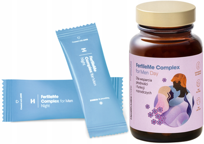 Suplement diety Health Labs Care FertileMe Complex dla wsparcia płodności i funkcji rozrodczych dla mężczyzn 30 kapsułek + 30 saszetek (5904708716995)