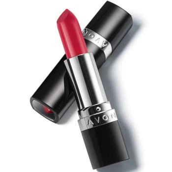 Зволожувальна кремова губна помада Avon «Ультра» відтінок Red 2000(червона класика)3,6 г