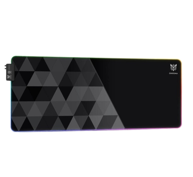 Коврик для мышки и клавиатуры Onikuma MP006 RGB (300x800 mm) с подсветкой Black-Grey