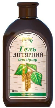 Дегтярный гель для душа Golden Pharm 350 мл (4820183472854)