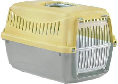 Переноска MP Bergamo Gipsy XS smal пластиковая дверца 39х26х25 cм Yellow (8058093276460)