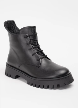 Ботинки женские кожаные 342450 р.36 (24) Fashion Черный