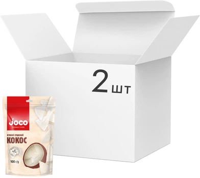 Упаковка кокоса JOCO Мягкого сушеного 100 г х 2 шт (0.2 кг) (8936217931160)