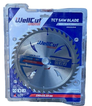 Диск пильный по дереву WellCut Standard 230*22.23 40T