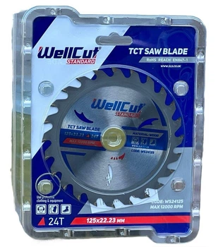 Диск пильный по дереву WellCut Standard 125*22.23 24T