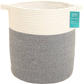 Корзина-органайзер Lovely Svi для хранения белья и игрушек 35×41 см Серый (9032024)