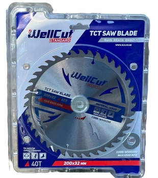 Диск пильный по дереву WellCut Standard 200х32 40T