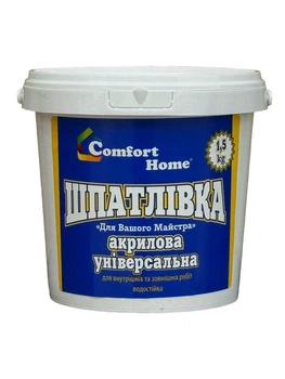 Шпатлевка акриловая универсальная Comfort Home 1.5кг (белая)