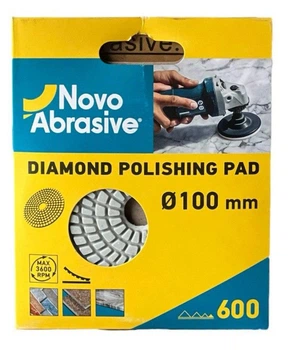 Гибкий алмазный шлифовальный круг (черепашка) NovoAbrasive 100 мм P600