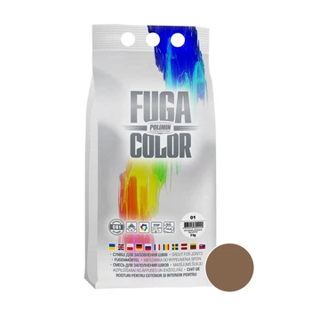 Затирка для швов POLIMIN FUGA COLOR 2 кг ореховая