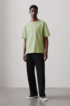 Футболка H&M Loose Fit хакі 0608945120 XS