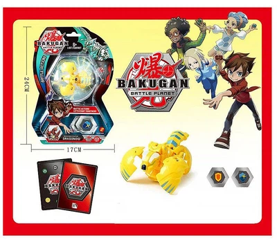 Игровой набор Bakugan Battle planet Трансформер Бакуган Желтый