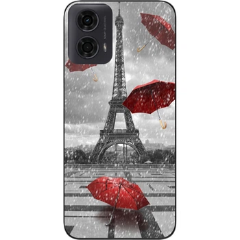Силиконовый чехол SMTT для Motorola Moto G24 с картинкой Париж