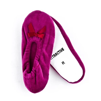 Домашні тапочки (балеринки) Ballerina kids ATTRACTIVE (малинові). Розмір 35/36