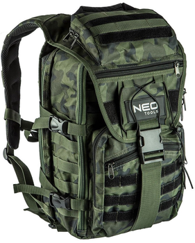 Рюкзак Neo Tools Camo, 30л, поліестер 600D, посилений, камуфляж (84-321)