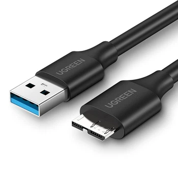 Кабель UGREEN US130 USB 3.0 to Micro-USB 3.0 5Gbps 0.5m Black (10840)